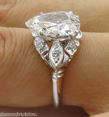 Antique pear shaped engagement on sale rings